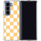 Yellow and White Checkerboard Galaxy Z Fold5 5G Clear Case